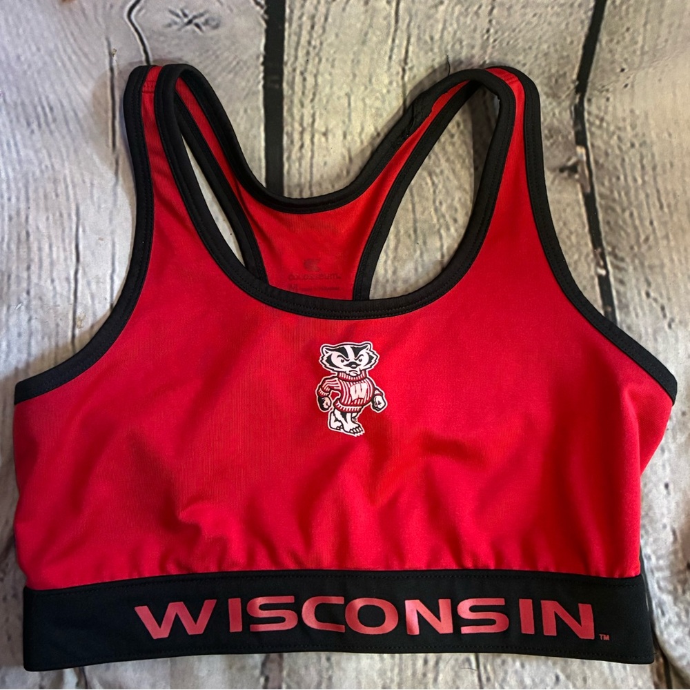 5/$20 Women’s University of Wisconsin Badgers Racerback Sports Bra Sz M